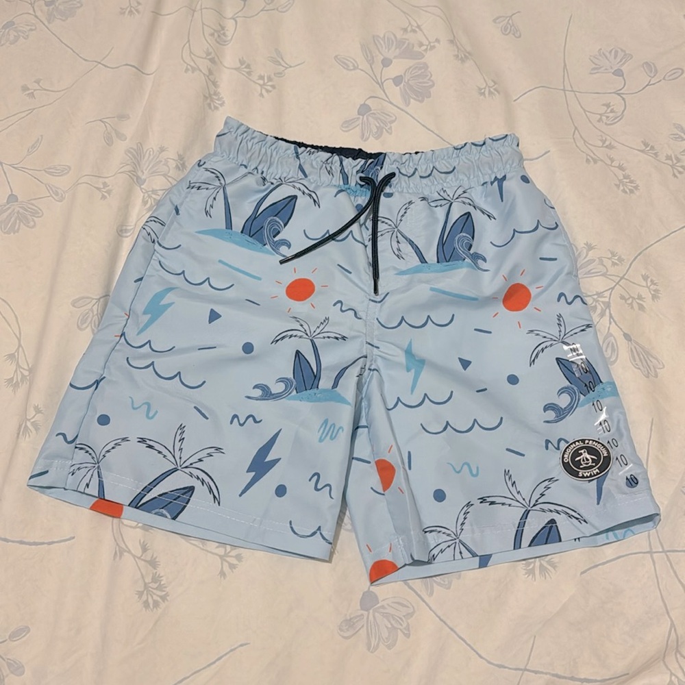 Original Penguin Kids SPF 50+ Swim Trunks (Size: 10)